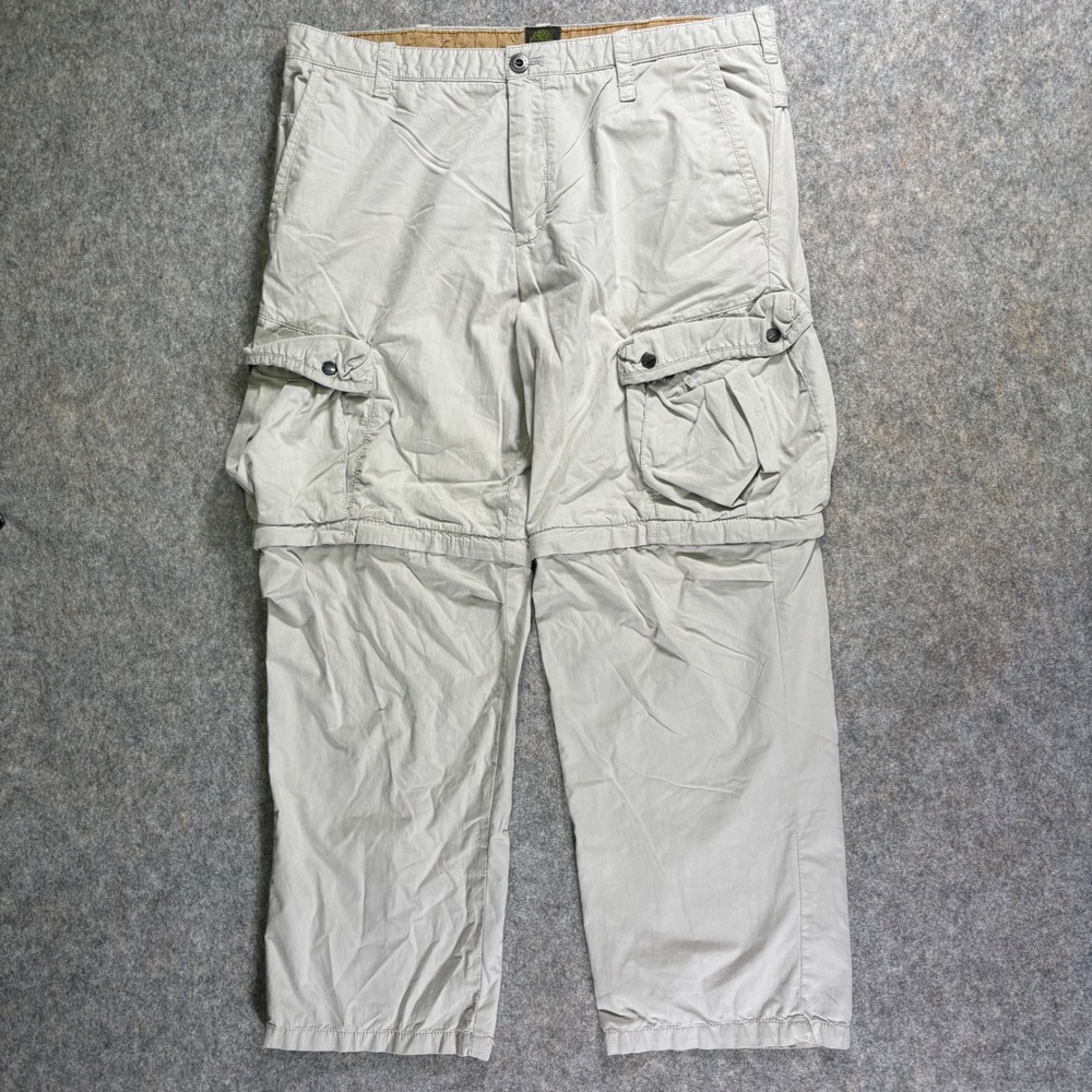 Vintage Timberland Convertible Cargo Pants Zip Off Military Mens 38x30 Baggy Y2K